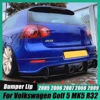 ตัวกระจาย Bemper Belakang ABS สีดำด้านหลังตัวแยกขอบสปอยเลอร์สำหรับ Volkswagen Golf 5 MK5 R32 2005-2009อุปกรณ์เสริมรถยนต์