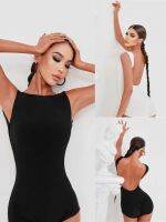 Spring Summer Professional Latin Dancing Top Sleeveless Full Back View Latin Dance Wear With Bra Black Rumba Chacha ZYM #2216