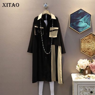 XITAO Dress Women Autumn   Casual Sleeve Shirt Dress