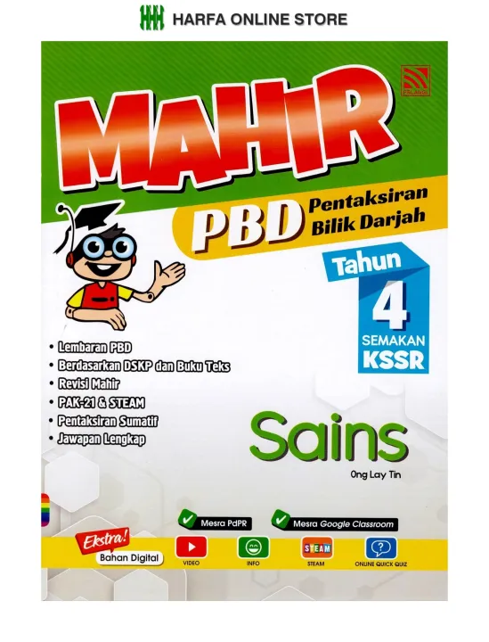 Buku Latihan Tahun 4 : Mahir PBD Sains Tahun 4 Semakan KSSR | Lazada