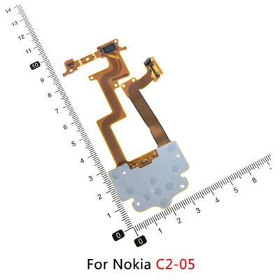 สำหรับ Nokia 5200 5300 N85 E52 N78 5700 E66 6500S C2-05 N900 6210n ปริมาณกล้องแป้นพิมพ์สายเคเบิลงอได้ขั้วต่อจอแอลซีดี