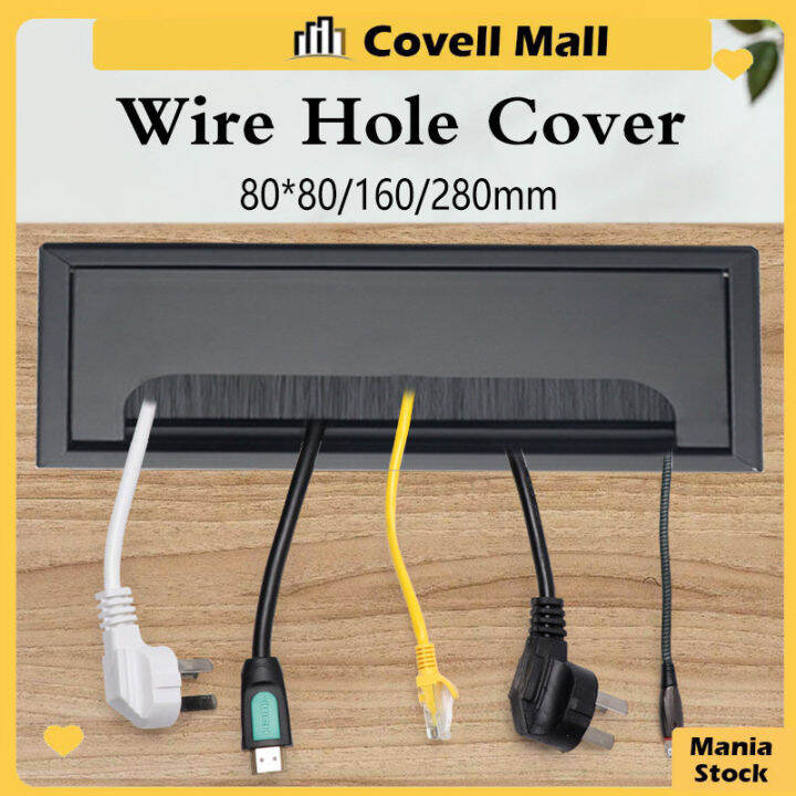 cod Rectangle Square Wire Box Wire Cable Grommet Desk Computer Wire Cable Outlet Insert Hole