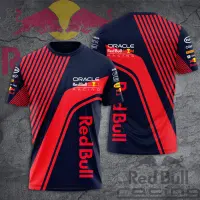 (in stock) Red Bull Racing 3D Clothing Racing Fans Summer Mens and Womens Speed Dry Breathable Short Sleeves (free nick name and logo)