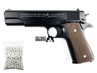 ปืนอัดลม C.1911A (M1911) บอดี้เหล็ก แม็กกาซีนเหล็ก แถมฟรี!!! ลูกเซรามิค 300 นัด