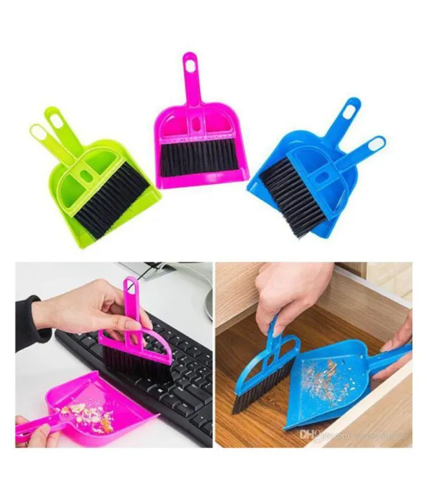 Buy Ivaan Mini Dustpan Brush Set of 3 Cleaning Brush Small Desk Broom  Cleaning Tool for Computer Keyboard Desktop Car Online at Best Prices in  India - JioMart.