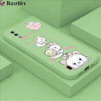 Jizetin เคสซิลิโคนสำหรับ Samsung กาแล็คซี่ A01 SAMSUNG A01 Core เคสโทรศัพท์ดัชเชสปลอกซิลิโคนน้ำทรงสี่เหลี่ยมดั้งเดิมคลุมทั้งหมดกล้องเคสป้องกันทนแรงกระแทก