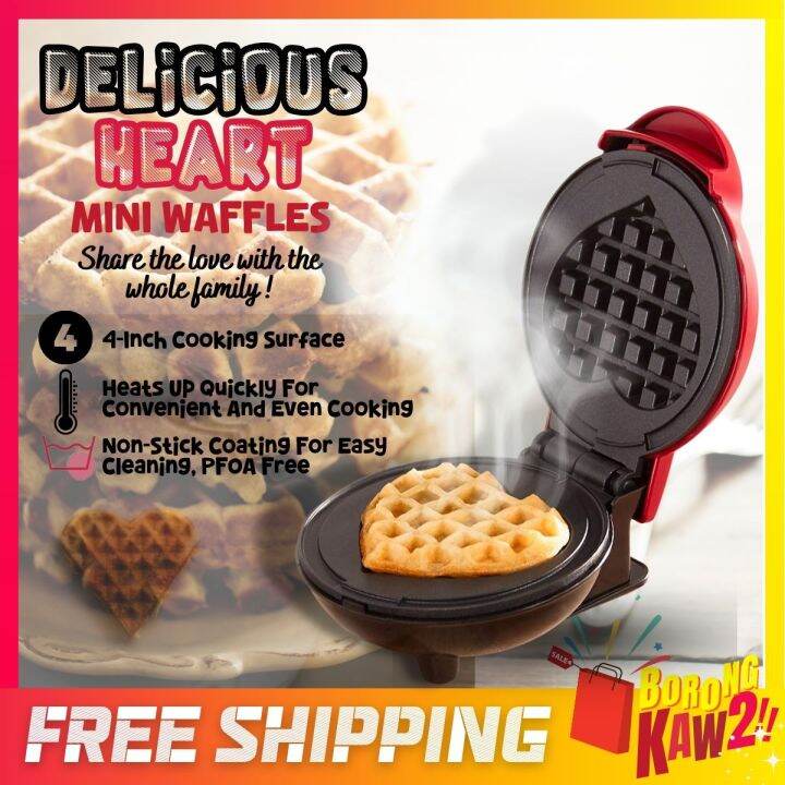 BKK Mini Waffle Maker Electric Wafer Maker Waffle Machine Waffer Maker Mesin Waffle Pembakar