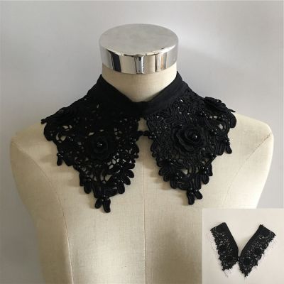 【cw】 The New Fake Collar With Buckle Embroidery Imitation Decoration Accessories ！