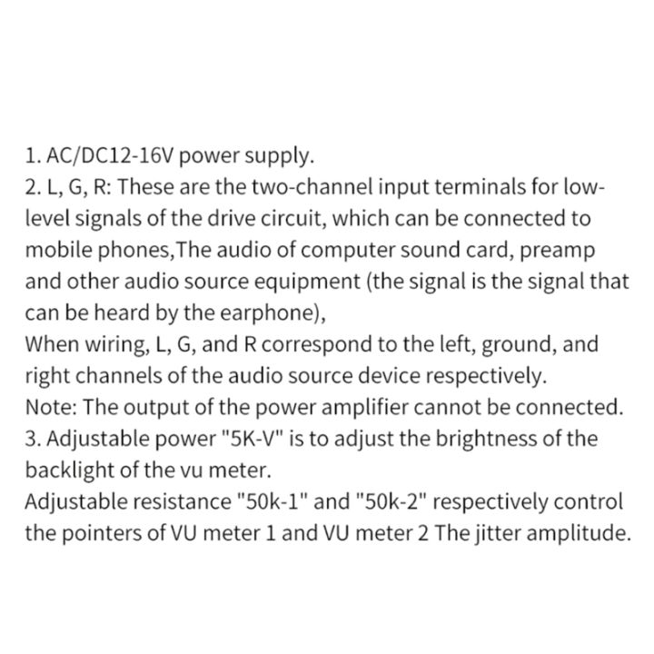 vu-ammeter-db-meter-ที่มีหลอดไฟ-อุปกรณ์เครื่องเสียงติดรถจักรยานที่มีความแม่นยำสูงอุปกรณ์ส่งสัญญาณเสียงพร้อมไฟแบคไลท์