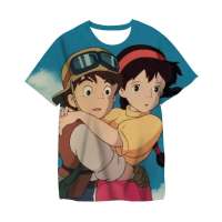 Hayao Harajuku T Shirt Children Studio Ghibli Miyazaki Ullzang Graphic T-shirt Funny Cartoon Tshirt Anime Top Tee Boy Girl