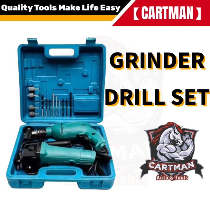 【CARTMAN】 Grinder With Drill Set 2in1 power tool bosch barena drill set ...