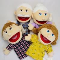 Open Mouth Theater Doll Hand Puppet Kids Hand Puppet Toys Family Members Role-play Game Toys Hand Puppet Children Birthday Gifts