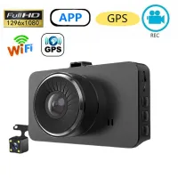 Car DVR WiFi Dash Cam 3.0 Full HD 1080P Rear View Camera Video Recorder Auto Dashcam Black Box GPS Car Accessories Night Vision