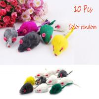 10Pcs Color Random Mini Kitten Puppy Cute Pet Supplies Simulation Mice Cat Play Toys Squeak Noise Fake Mouse Toys