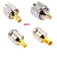 4pcs/set N to SMA adapter N male to SMA male Plug female Jack RF connector 4 type Test converter fast ship