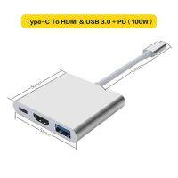 CERASTES ใหม่ USB C ฮับประเภท C ถึงหลาย4KHD RJ45 VGA 4 USB 3.0พลังงานอะแดปเตอร์ที่แท่นวางมือถือสำหรับ MacBooks แล็ปท็อป