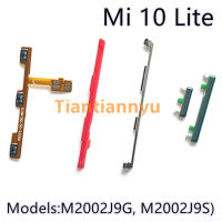 ปุ่มปรับระดับเสียงปุ่มปรับระดับเสียงสายเคเบิลแบบยืดหยุ่นสำหรับ Xiaomi Mi 10 Lite เปิดปิดระดับเสียงขึ้นลงปุ่มด้านข้างปุ่มคงที่