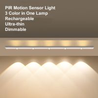 hot！【DT】 Ultra-thin PIR Sensor Cabinet USB Rechargeable Detector Night Induction Lamp Closet Aisle