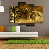 4ชิ้น/เซ็ต Glowing Planet Frameless ภาพวาดห้องนอนตกแต่งสำนักงาน Wall ArtLuminous ความร้อน Star สี่ Frameless รูปภาพตกแต่งบ้านภาพวาด14032