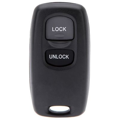 Uncut Key Replacement 2 Button Keyless Entry Remote Key Fob Shell Case and Button Pad Compatible with MAZDA 2 3 6 323 626