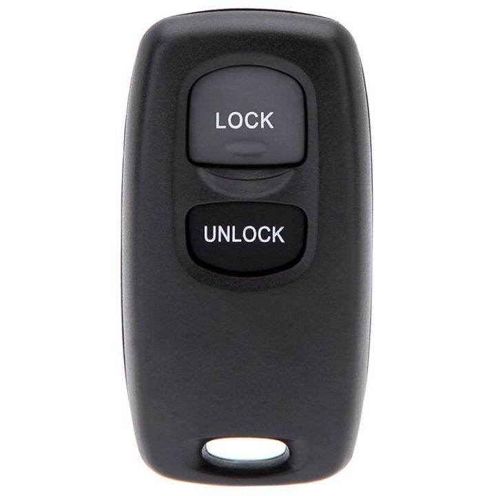 uncut-key-replacement-2-button-keyless-entry-remote-key-fob-shell-case-and-button-pad-compatible-with-mazda-2-3-6-323-626