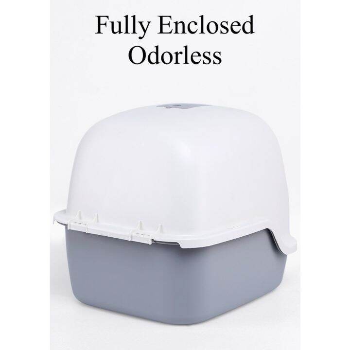 cat litter box Good Quality Cat Toilet Fully Enclosed Odorless Cat