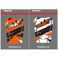 3D ADESIVI Sticker Decal Emblem Protection Tank Pad Cas Cap Fit FOR KTM DUKE 200 DUKE200