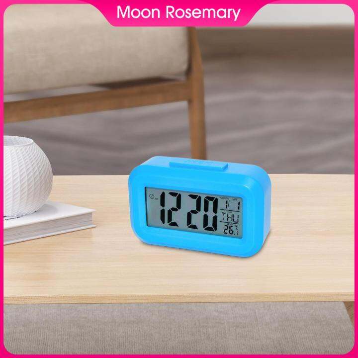 Moon Rosemary Digital Wall Clock Timer Clock Alarm Clock for Desktoop