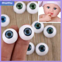 MUMU 20mm 22mm 24mm ตลก น้ำเงิน น้ำตาล ดำ เครื่องประดับ ลูกตา ตาตุ๊กตาเหมือนจริง ของเล่นเด็ก ครึ่งวงกลมกลวง