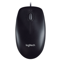 (พร้อมส่ง) USB Optical Mouse LOGITECH (M100R) Black