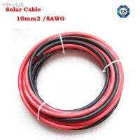 1/2/3/5/10 Meters 10mm2 /8AWG Black Red PV Extension Cable Copper Double Sheathed Wire for Solar Photovoltaic System with TUV