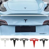 สติกเกอร์ติดฝากระโปรงหน้ารถยนต์ ABS,ปกสัญลักษณ์โลโก้ Tesla โมเดล3โหมด S Y Modle X ท้ายรถอุปกรณ์เสริมป้ายสัญลักษณ์