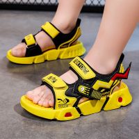 【Hot Sale】 Childrens shoes childrens sandals 2023 summer new boy handsome sports big and slippers boys beach