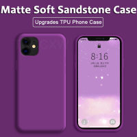 Ppgsa SA♙♨VIVO V19 V20 SE S1 V20 V15 V17 V11 Pro V11i V7 V5 Plus V5 Lite V5S Anti ลายนิ้วมือสีม่วง Sandstone Soft Matte Slim TPU ฝาครอบโทรศัพท์