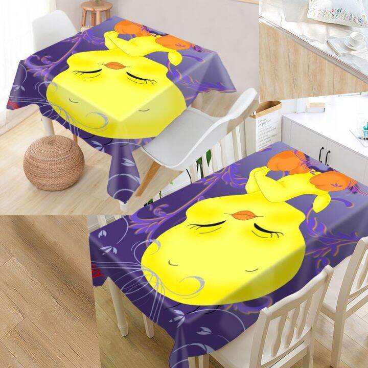 new-arrival-custom-baby-tweety-bird-table-cloth-waterproof-oxford-fabric-rectangular-tablecloth-home-party-tablecloth