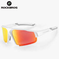 ROCKBROS โปร่งใสโฟโตโครมิคการขี่จักรยานสีสันแว่นตาแว่นตากีฬา Polarized สำหรับชายแฟชั่นกลางแจ้งแว่นกันแดดที่ช่วยป้องกันแสง UV สีเปลี่ยนแว่นกันลม