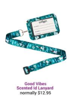 Smiggle Good Vibes Bus Pass Lanyard- green