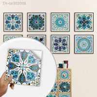 ❈❈♟ Mandala splicing small floral simulation tile stickers Home renovation kitchen bathroom decoration self-adhesive wall stickers