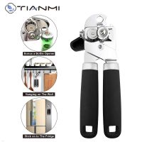 Multifunctional Can Opener Stainless Steel Professional Tin Manual Craft Beer Grip Opener Cans Bottle Opener Kitchen Gadgets