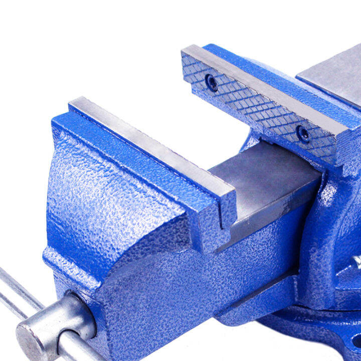 สปอตกรุงเทพ-5-นิ้ว-ปากกาจับชิ้นงาน-125mm-5inch-360-degree-swivel-base-cast-iron-bench-vise-with-anvil-vice-rotary-adjustable-clamp-tools