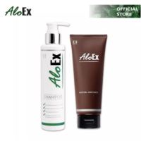 AloEx Original Shampoo + Natural Hair Mask เซตแชมพูและทรีตเมนต์บำรุงผม ลดผมขาดร่วง