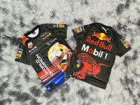 เสื้อกีฬาแขนสั้นREDBULLผ้าไมโครเกรดพรเมี่ยมลายสดใส