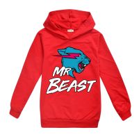 2021 New Mr Beast Lightning Cat Kids Sweatshirts Boys Clothing Girls Long Sleeve Children Hoodies Outerwear Tops