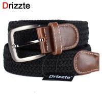 Drizzte Plus Size Belt 110 to 180cm Long Black Braided Woven Elastic Stretch Men for Big and Tall 48 50 52 54 56 Belts