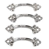 4Pcs 48x14mm Furniture Handle Cabinet Knob and Handle Decorative Jewelry Box Drawer Cupboard Handle Pull Knob Furniture Fittings