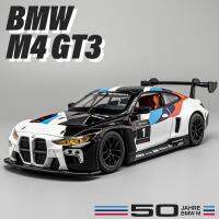 M4 BMW GT3 M6 BMW CSL Z4อัลลอยหล่อโมเดลรถของเล่นเสียงและไฟดึงถอยหลังของเล่นของสะสมของขวัญวันเกิด