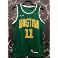 ยอดนิยม hot pressed nba Boston Celtics No. 11 Irving green golden basketball jersey