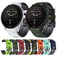 สายนาฬิกาข้อมือที่รัดข้อมือสำหรับ Garmin Forerunner 955สายรัดข้อมือพลังงานแสงอาทิตย์945 LTE 745 935สายซิลิโคน22สายรัดข้อมือปล่อยอย่างรวดเร็ว twzhvj