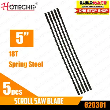 24pcs Scroll Saw Blades 127mm Carbon Steel Fretsaw Blades With Pin