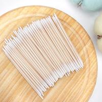 【YF】 Disposable Ultra-small Double-end Wood Cotton  Swab 100pcs Lint Brushes Extension Glue Removing Tools